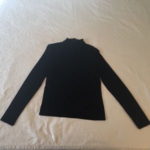 Gucci Rayon Jersey Knit Mock T-Neck Blouse